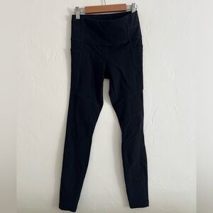 Athleta Moto Tights with pockets - Black - XS